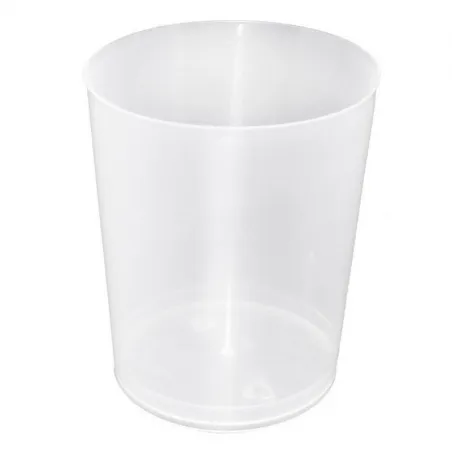 ▷ Vaso de Sidra Translúcido Irrompible PP Inyectado Reutilizable 600ml