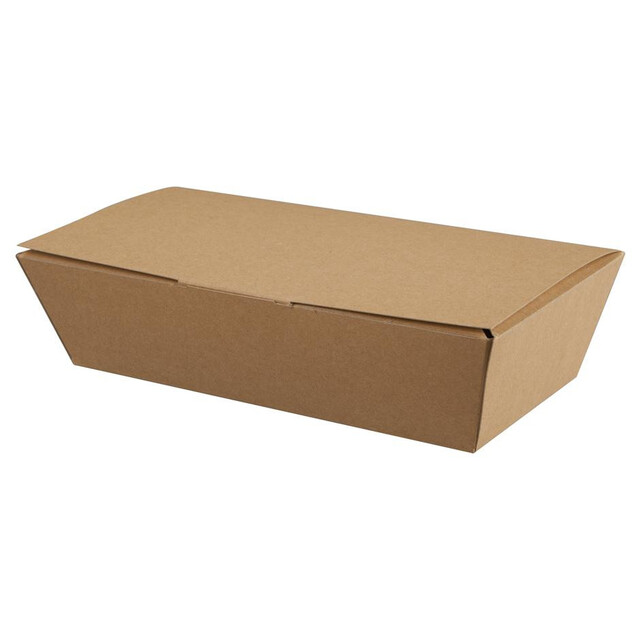 ▷ Caja Rectangular Papel con Bisagra 250/220x125/95x60mm | Envases Alimentarios