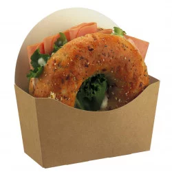 ▷ Envase para Bagel Kraft 120x46x60/120mm | EnvasesAlimentarios.es