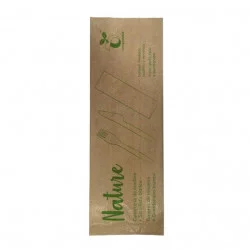 ▷ Set Cubiertos Madera Premium + Servilleta | EnvasesAlimentarios.es