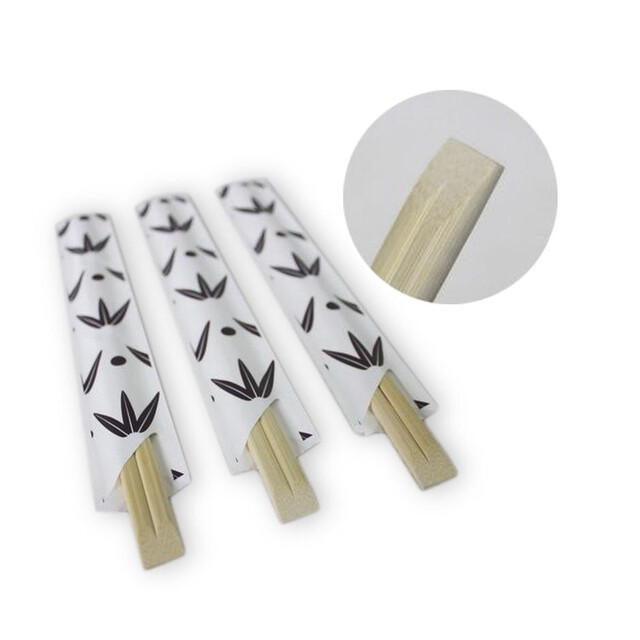 ▷ Palillos de Bambú con Funda de Papel 210mm | EnvasesAlimentarios.es