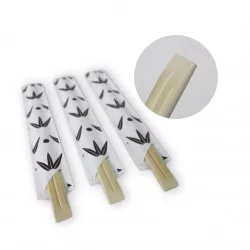▷ Palillos de Bambú con Funda de Papel 210mm | EnvasesAlimentarios.es