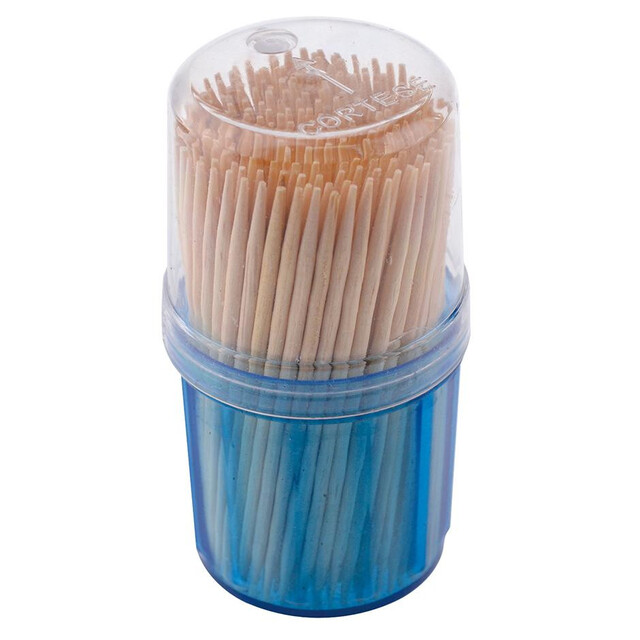 ▷ Palillos Madera Redondos Dispensador Tubo 65mm | EnvasesAlimentarios.es