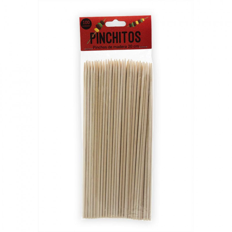 ▷ Pincho de Madera Grandes 200mm | Comprar en EnvasesAlimentarios.es ▷ Pincho de Madera Grandes 200mm | Comprar en EnvasesAlimentarios.es