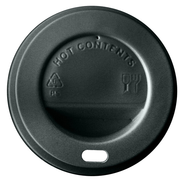 ▷ Tapa para Vaso Color Negro 8 Oz 80mm | EnvasesAlimentarios.es
