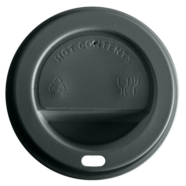 ▷ Tapa para Vaso Color Negro 12/16 Oz 90mm | EnvasesAlimentarios.es