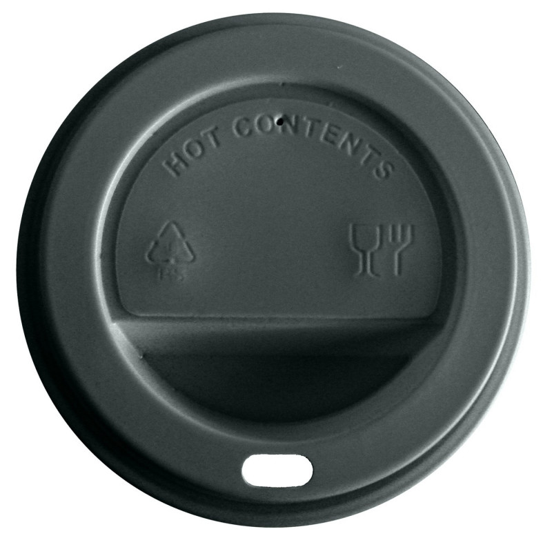 ▷ Tapa para Vaso Color Negro 12/16 Oz 90mm | EnvasesAlimentarios.es