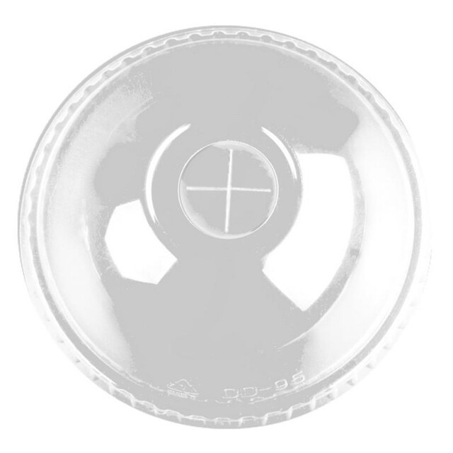 ▷ Tapa PET Cúpula Con Cruz Ultratransparente 92mm