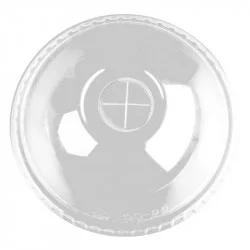 ▷ Tapa PET Cúpula Con Cruz Ultratransparente 92mm