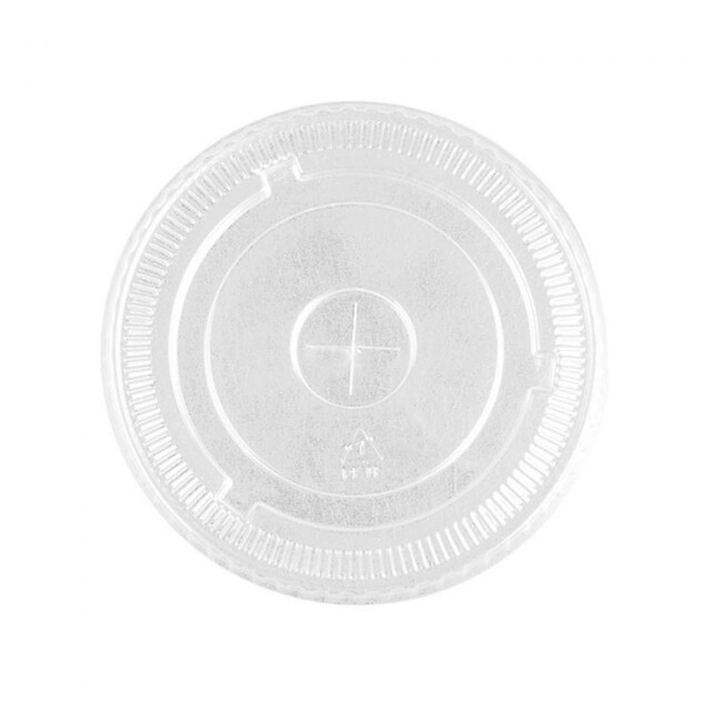 ▷ Tapa PET Plana Cruz Ultratransparente 78mm | EnvasesAlimentarios.es