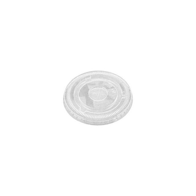 ▷ Tapa PET Plana con Cruz Ultratransparente 74mm | Envases Alimentarios