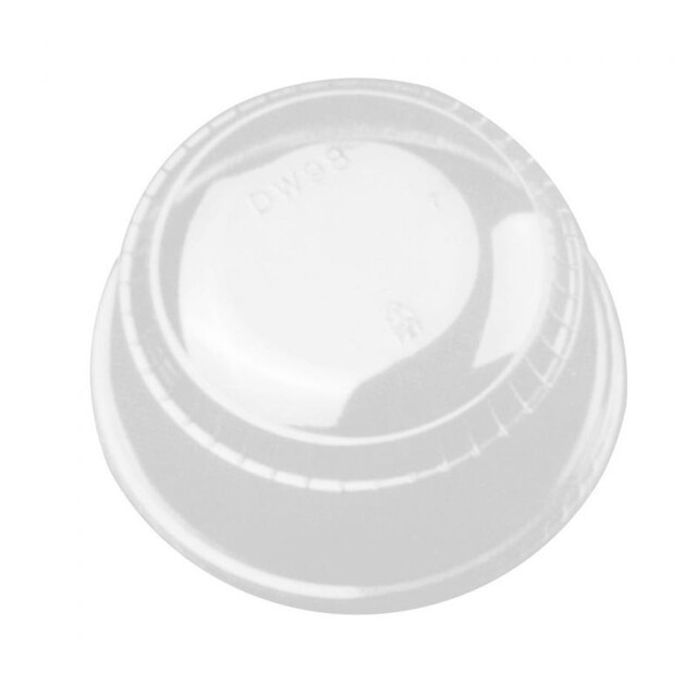 ▷ Tapa PET Cúpula Plana Cerrada Ultratransparente 98mm