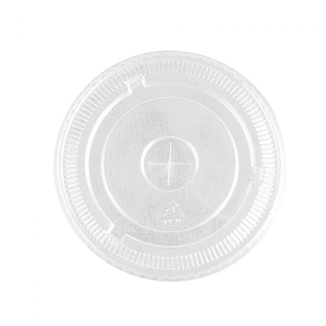 ▷ Tapa PET Plana Cruz Ultratransparente 98mm | Envases Alimentarios