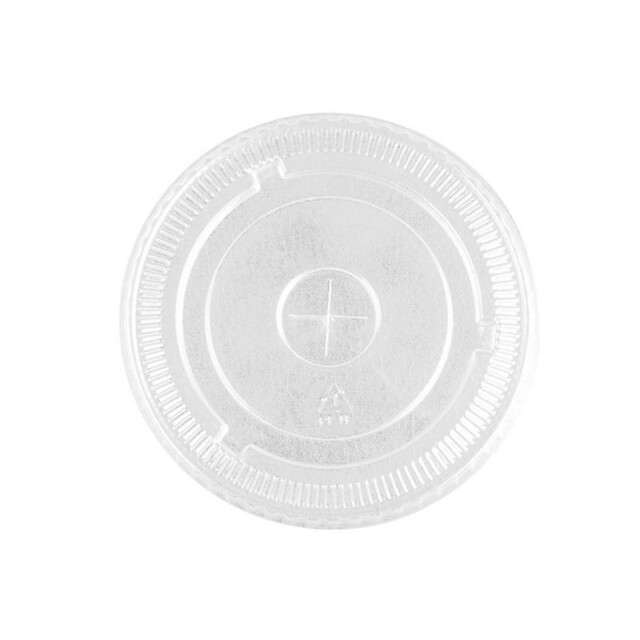 ▷ Tapa PET Plana con Cruz Ultratransparente 92mm | Envases Alimentarios