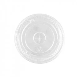 ▷ Tapa PET Plana con Cruz Ultratransparente 92mm | Envases Alimentarios