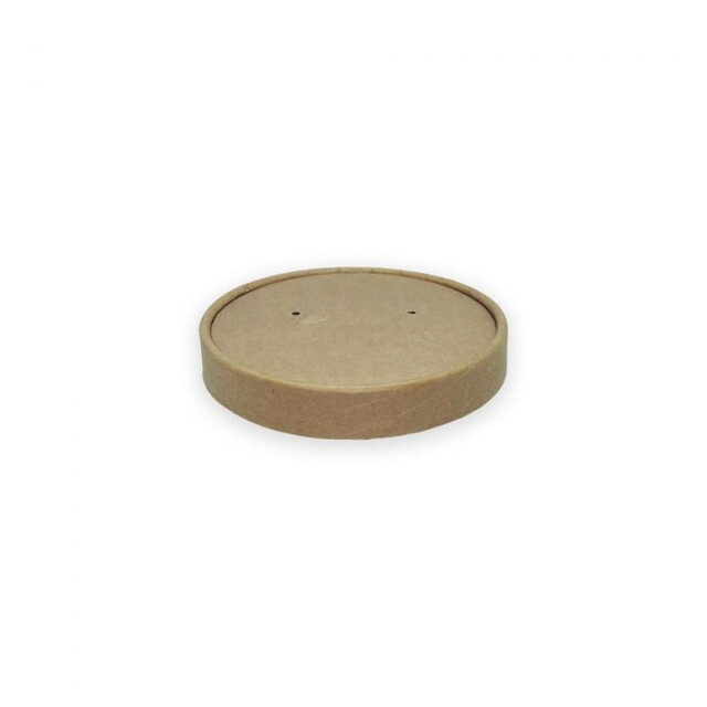 ▷ Tapa Full Kraft para Soperas Cartón 96mm | EnvasesAlimentarios.es