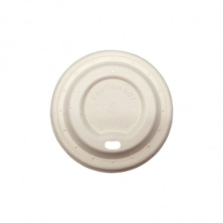 Tapa Bagazo Blanca para Vaso 80mm