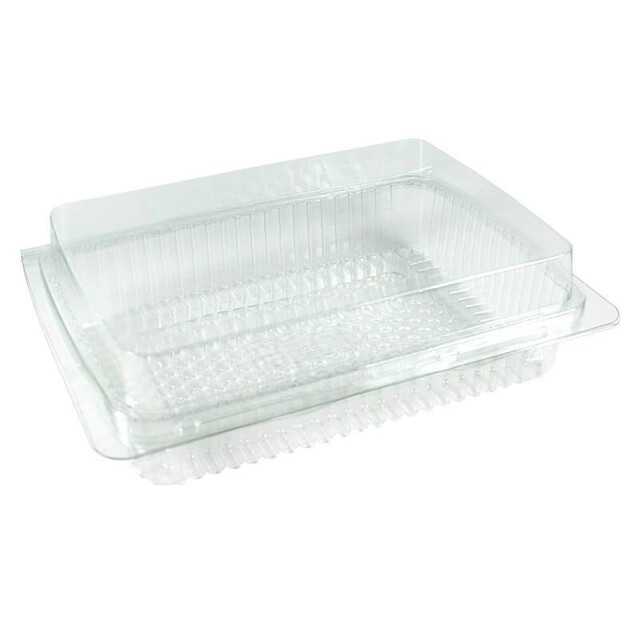 ▷ Envase Traitipack X15H80 Rectangular Tapa Bisagra Hermético rPET 310x215x70mm | EnvasesAlimentarios.es