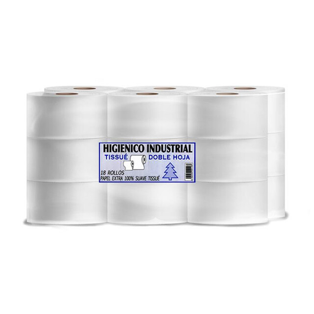 ▷ Papel Higiénico Industrial Doble Hoja 45cm 400g | EnvasesAlimentarios.es