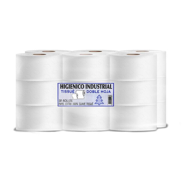 ▷ Papel Higiénico Industrial Doble Hoja 45cm 330g | EnvasesAlimentarios.es