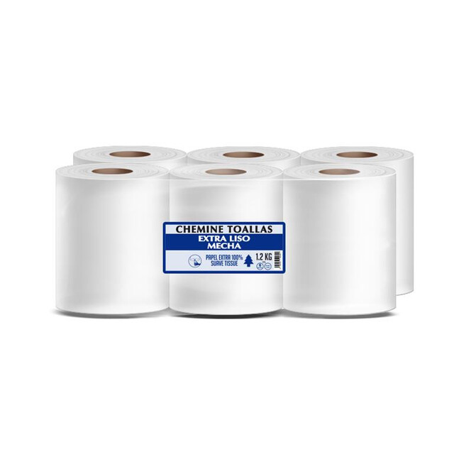 ▷ Papel Secamanos Extra Liso Mecha 1,2Kg | EnvasesAlimentarios.es