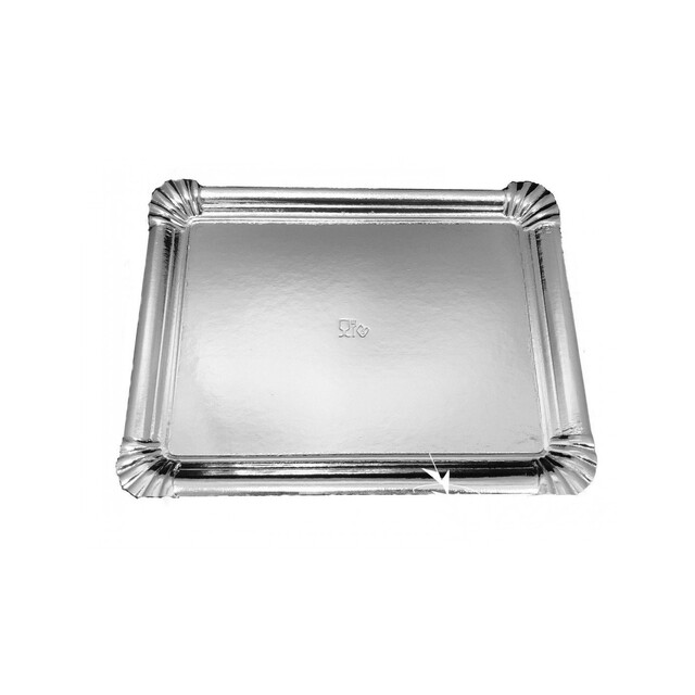 ▷ Bandeja Cartón Plata Rectangular Nº13 340x420mm | Envases Alimentarios