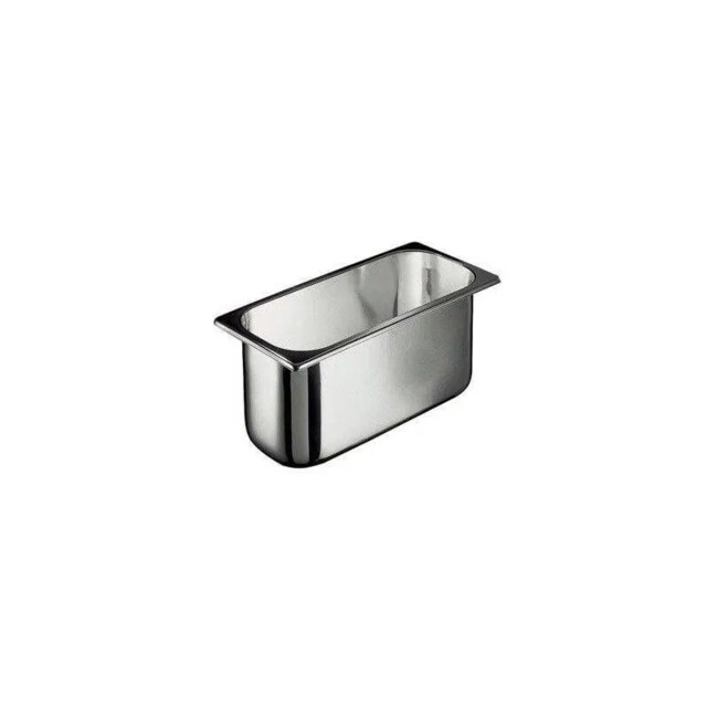▷ Cubeta Inox para Helados de Acero Inoxidable 360x165x H120 mm