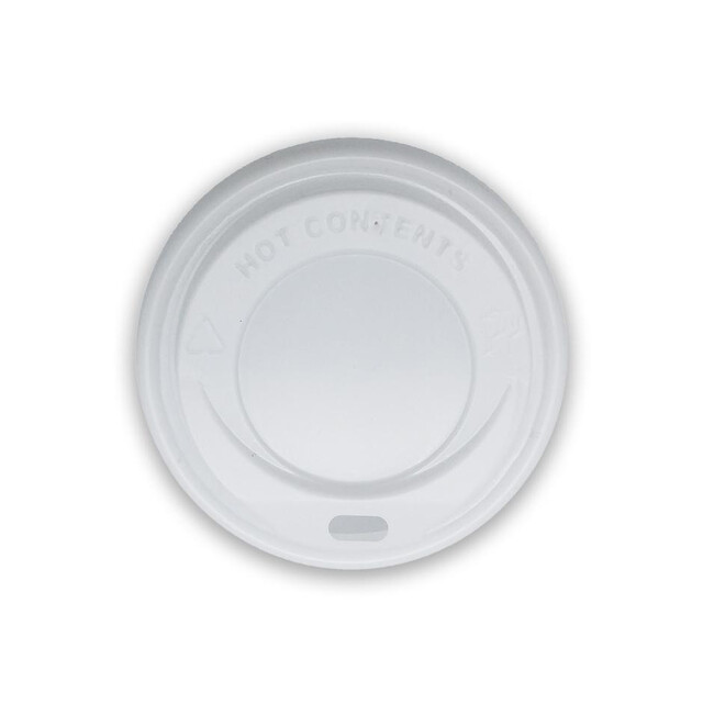 ▷ Tapa Vaso Color Blanco 8 Oz 80mm | EnvasesAlimentarios.es