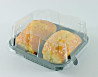 ▷ Base Rectangular Actipack 1110DXN30PC rPET 2C Negra 142x133x24mm | EnvasesAlimentarios.es