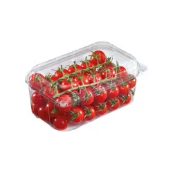 ▷ Envase bisagra ventilado fresas RPET 400-500gr 188x117x80mm Tapa Alta | EnvasesAlimentarios.es