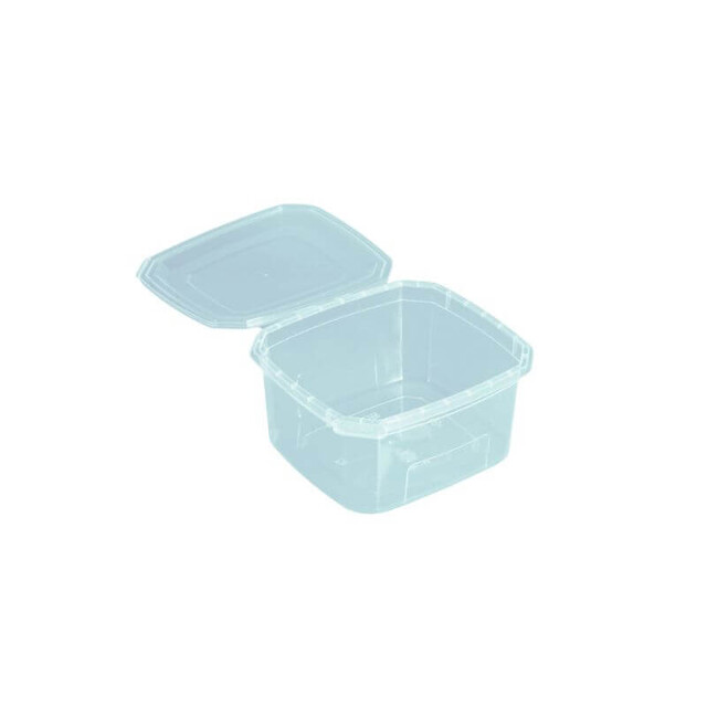 ▷ Envase Rectangular PP Tapa Bisagra BS 370ml | EnvasesAlimentarios.es