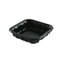 ▷ Base Cuadrada Actipack 0606DX30 rPET Negra 65x65x20mm | EnvasesAlimentarios.es