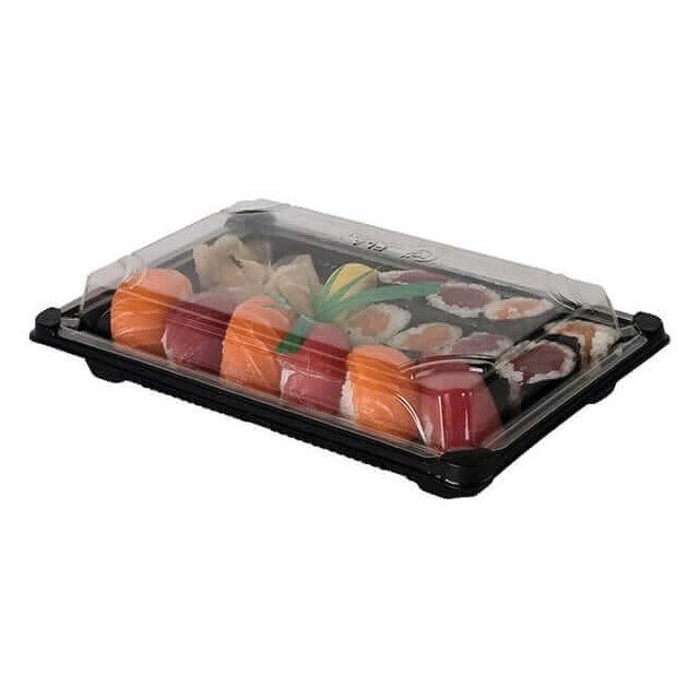 ▷ Envase para Sushi Formipack ST3 Negro APET | EnvasesAlimentarios.es