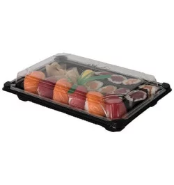 ▷ Envase para Sushi Formipack ST3 Negro APET | EnvasesAlimentarios.es