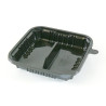 ▷ Base Rectangular Actipack 1110DXN30PC rPET 2C Negra 142x133x24mm | EnvasesAlimentarios.es