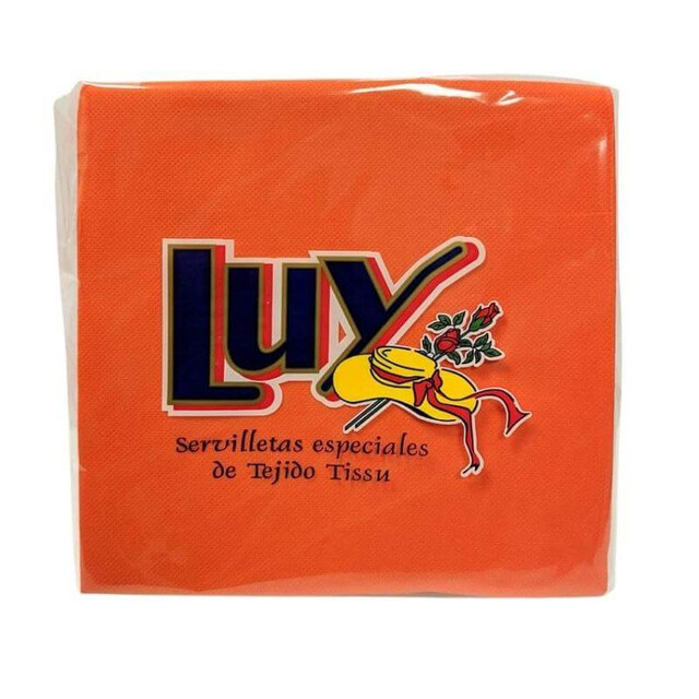 ▷ Servilletas de Papel Color Naranja Punta & Punta 40x40cm | EnvasesAlimentarios.es
