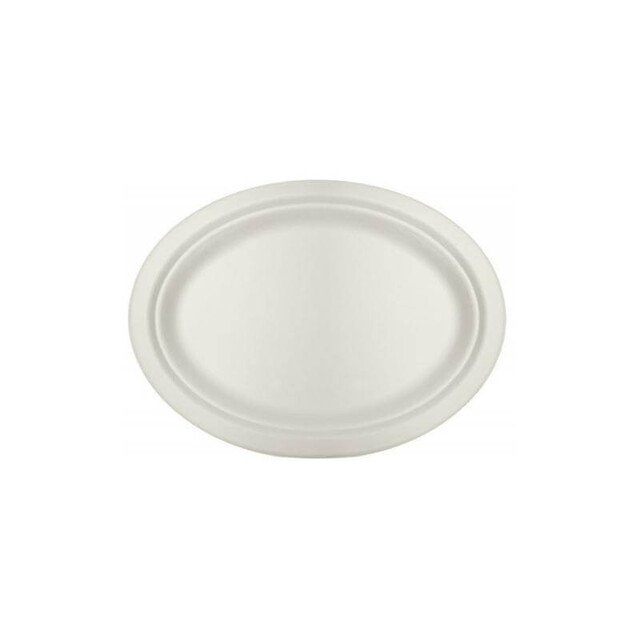 ▷ Plato Caña de Azúcar Ovalado 263x199x20mm | EnvasesAlimentarios.es