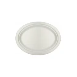 ▷ Plato Caña de Azúcar Ovalado 263x199x20mm | EnvasesAlimentarios.es