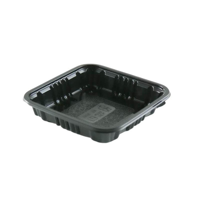 ▷ Base Cuadrada Actipack 0808DX30 rPET Negra 85x85x20mm | EnvasesAlimentarios.es