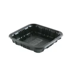 ▷ Base Cuadrada Actipack 0808DX30 rPET Negra 85x85x20mm | EnvasesAlimentarios.es