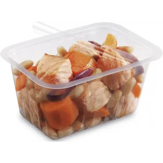 ▷ Bandeja Termosellable Alphacel CL375TPE PP Microondable 375ml | EnvasesAlimentarios.es