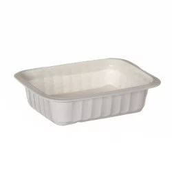 ▷ Bandeja Gastropack GN8H42 PP Termosellable Blanca Gastronorm 500ml | EnvasesAlimentarios.es