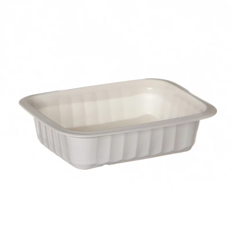 ▷ Bandeja Gastropack GN6H46 PP Termosellable Blanca Gastronorm 850ml | EnvasesAlimentarios.es