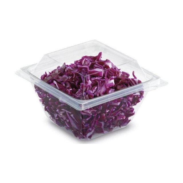 ▷ Envase Freshipack FR750 rPET Cuadrado Tapa Bisagra 750ml | EnvasesAlimentarios.es