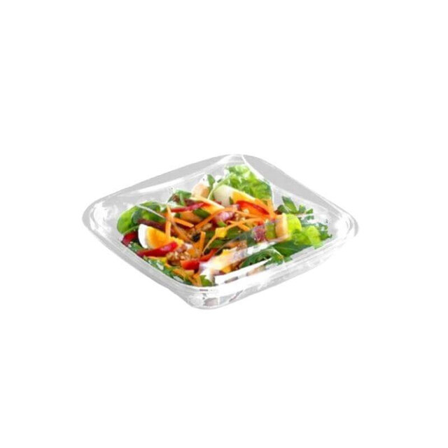 Envase Crudipack FCR140 rPET Cuadrado Transparente 500ml | EnvasesAlimentarios.es