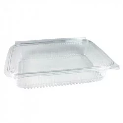▷ Ensaladera Optipack X1000L APET Tapa Bisagra Antivaho 1000ml | EnvasesAlimentarios.es
