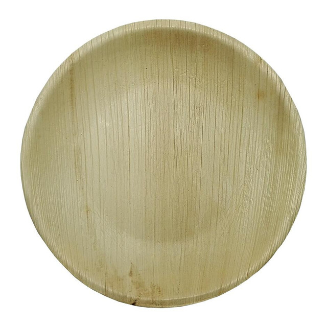 ▷ Plato Hoja de Palma Redondo 230mm | Comprar en Envases Alimentarios