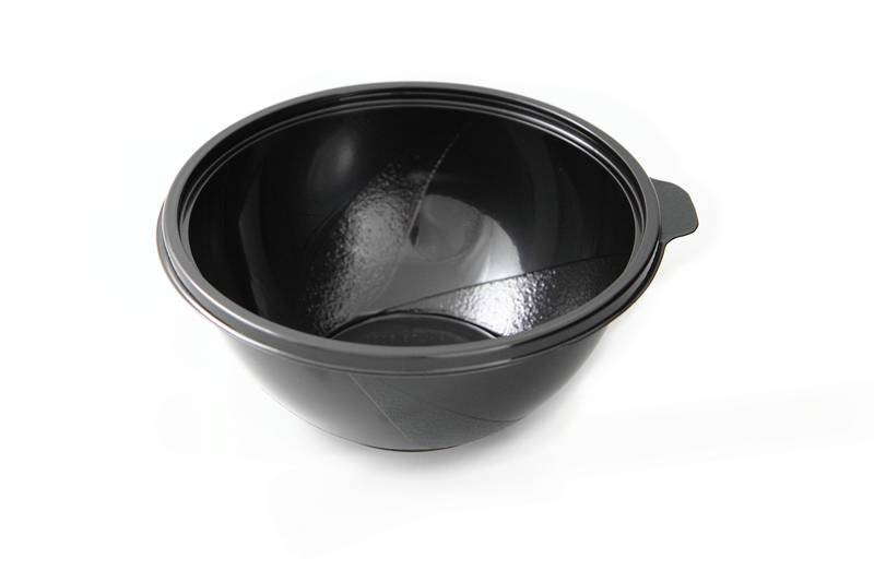 ▷ Ensaladera Bowlipack SAL23/1500D rPET Negra 1500ml | EnvasesAlimentarios.es
