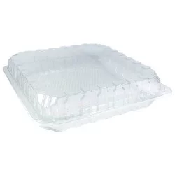 ▷ Envase Traitipack X1,5H95 Cuadrado Tapa Bisagra Hermético rPET 180x95mm | EnvasesAlimentarios.es
