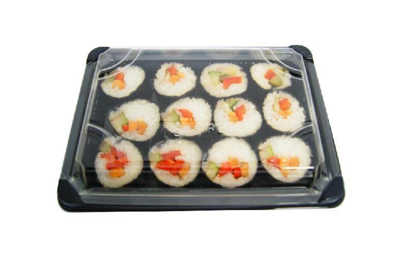 ▷ Plato de Presentación Quadripack RAV171N rPET con Tapa Transparente 135x135x46mm | EnvasesAlimentarios.es